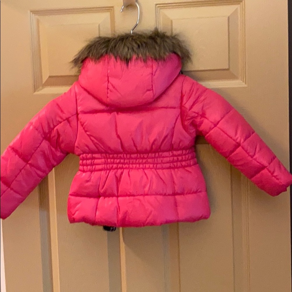 LAST CHANCE NWT girls pink coat w scarf - Picture 3 of 5